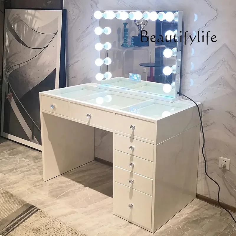 NEW Fashion light touch screen lighting integrated dresser chest storage bridal shop makeup table bedroom dedicated