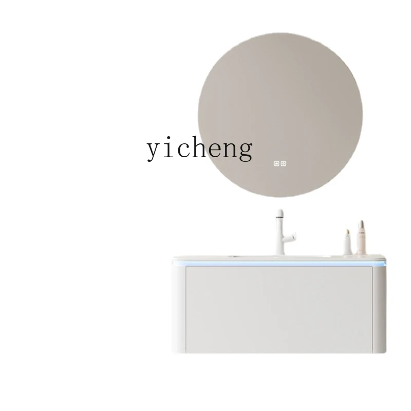 YY Bathroom Cabinet Combination Stone Plate Ceramic Whole Washbin Washstand Hand Washing Washbasin