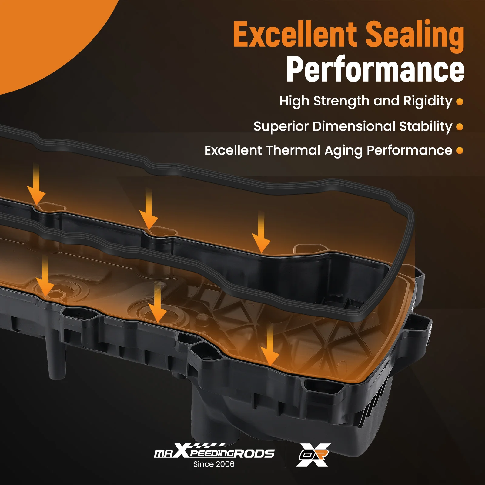 フォード マスタング 2011-2017 V6 3.7L DOHC用 エンジンバルブカバー 左側 BR3E6K271FG  BR3E6K271GC  BR3Z-6582-R