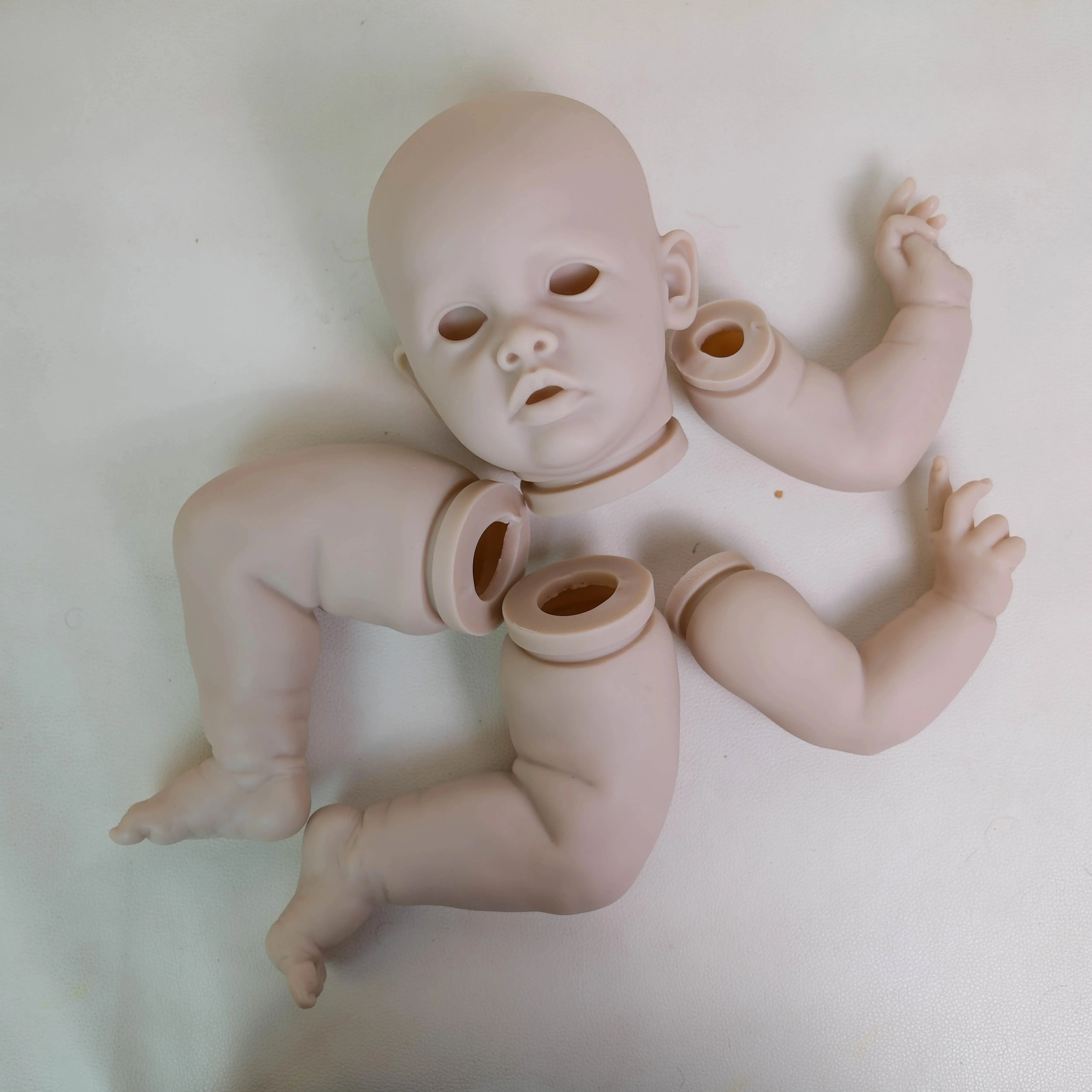 Benjamin-Kit de muñeca Reborn de 22 pulgadas, edición limitada, piezas de muñeca DIY en blanco sin terminar de alta calidad con cuerpo y ojos de tela