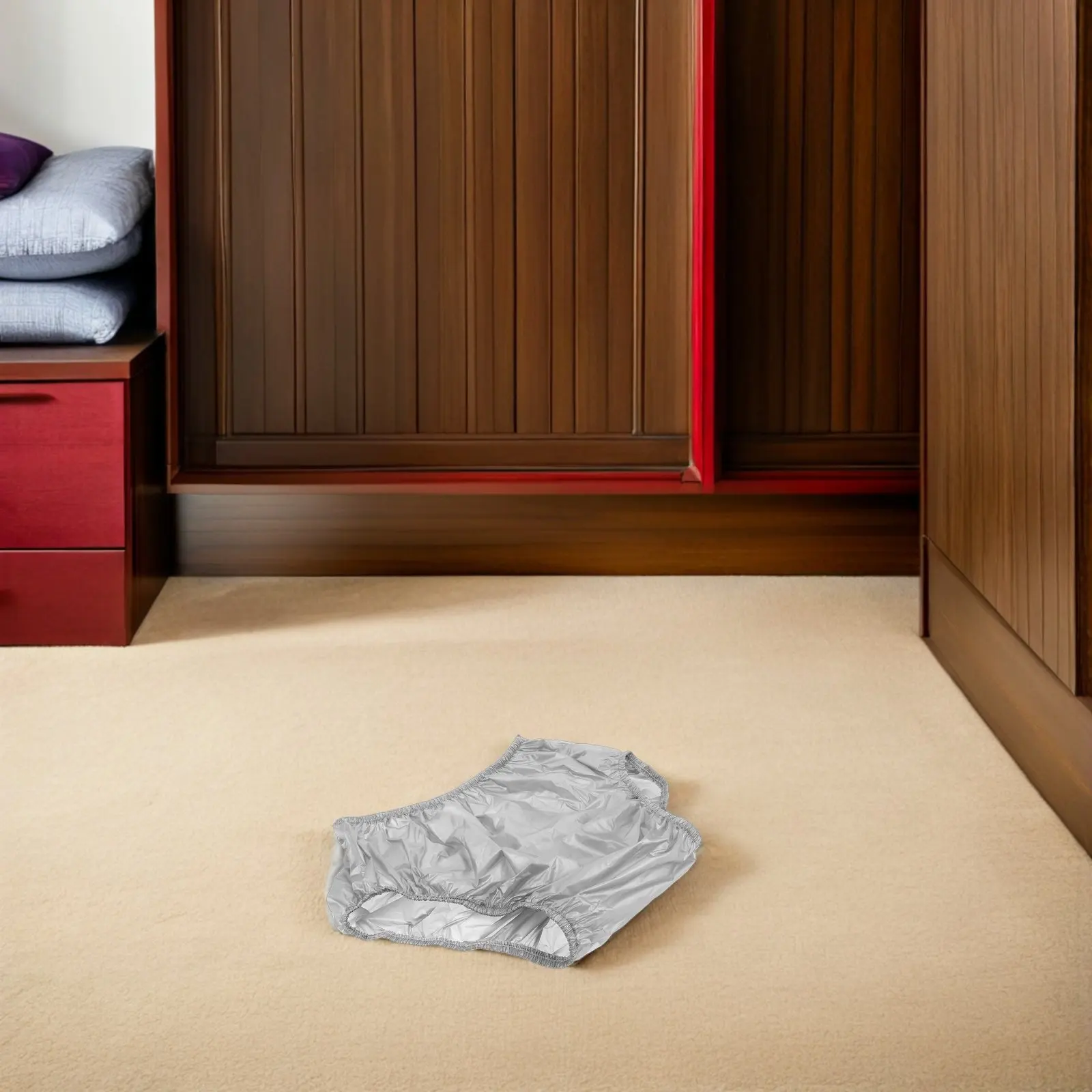 2pcs Adult Reusable Incontinence Pants Waterproof Washable Cloth Diapers For Elderly Leakproof Overnight Protection Diaper