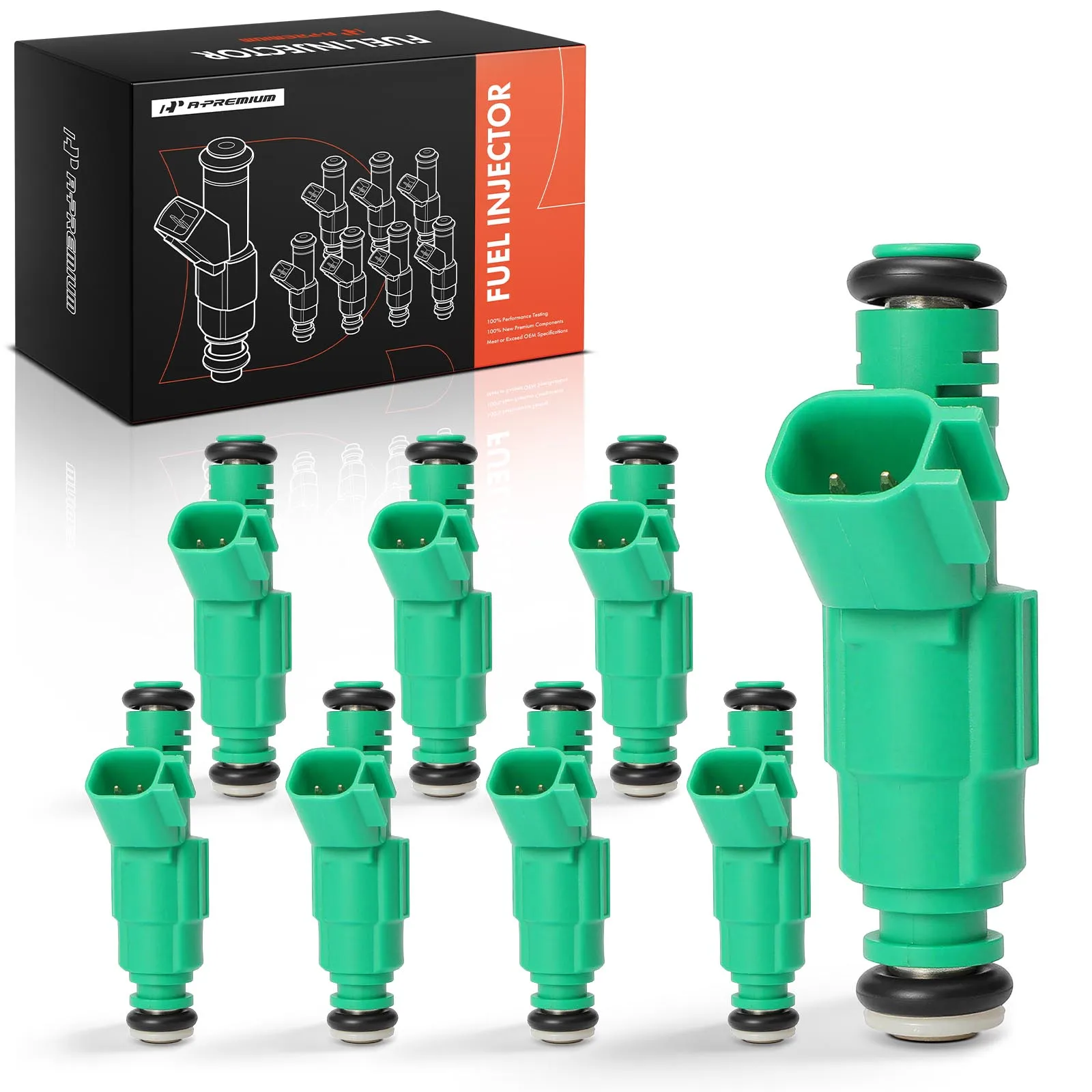 A-Premium 8Pcs Fuel Injector for Dodge Ram 1500 Ram 2500 Ram 3500 Dakota 1996-1999 Durango 1998-1999 B1500 B2500 B3500 1996-1998