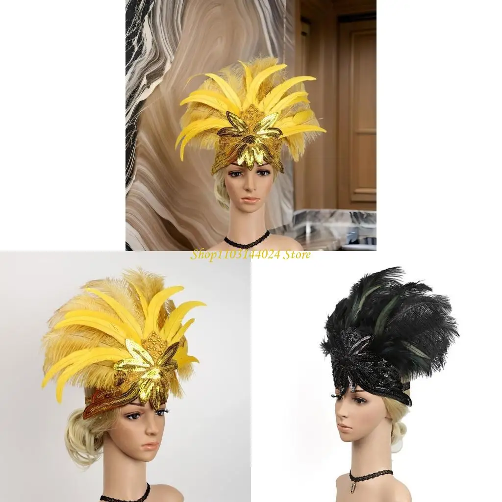 

N5KE Mardi Gras Headband for Party Flapper Headpiece Accessories for Masquerade