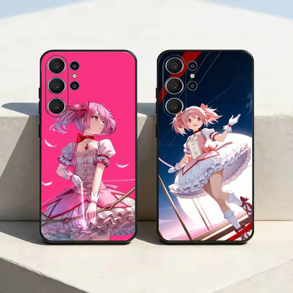 Puella-A Magi Madoka Magica  Phone Case For Samsung S25,S24,S21,S22,S23,S30,Ultra,S20,Plus,Fe,Soft Silicone Black Cover