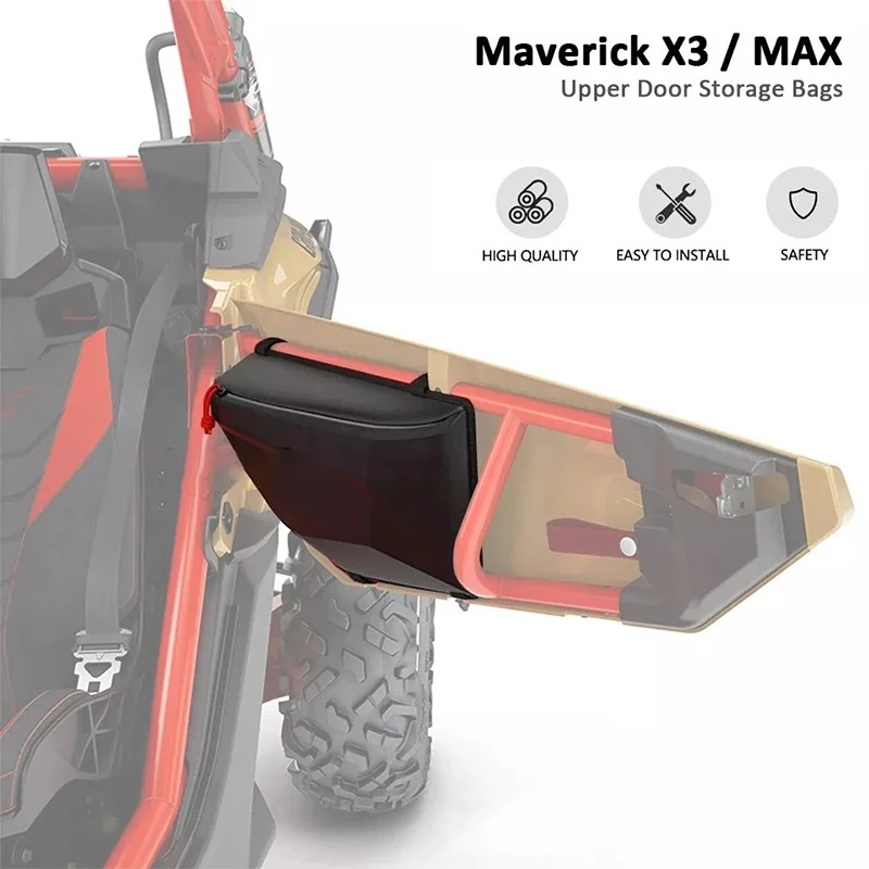 

Сумка для хранения передних дверей X3 UTV для Can am Maverick X3, Maverick X3 MAX R RR 4x4 XMR XDS 2017+ Сумка для инструментов Боковая сумка для хранения