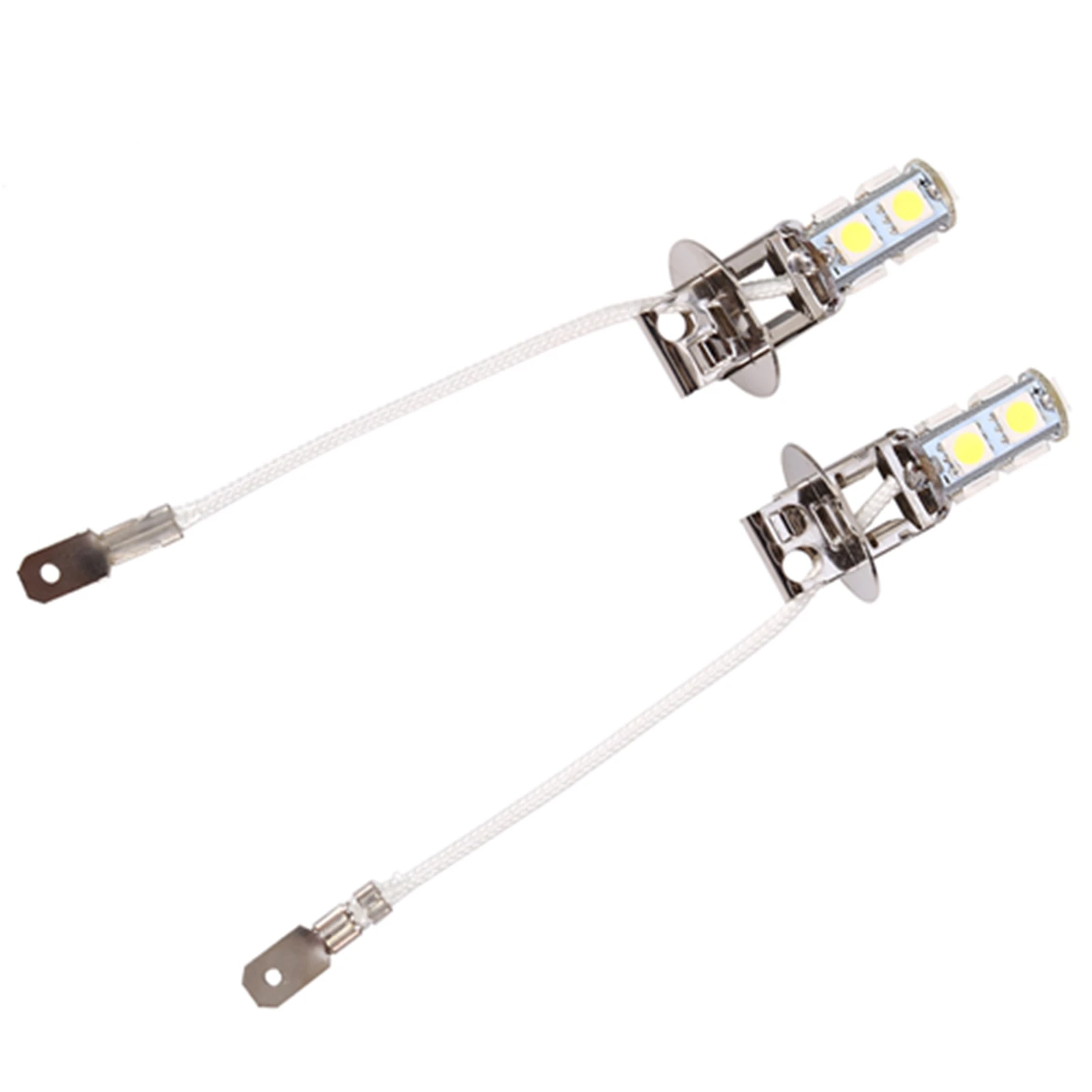 2x H3 5050 White 9 SMD LED DC12V Auto Car Fog Light Lamp LED Bulbs 6500K H3 5050 9SMD 9SMD Fog Light 9SMD H3 9SMD Fog Light Lamp