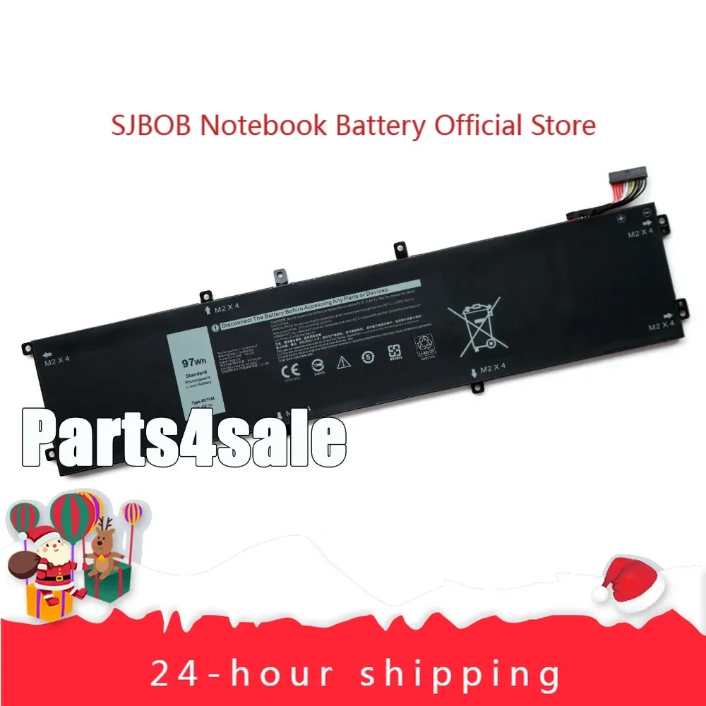 2025 97Wh 4K1VM Battery for Dell G7 17 7700 W62W6 XYCW0 9TM7D V0GMT NYD3W NCC3D TJDRR laptop battery