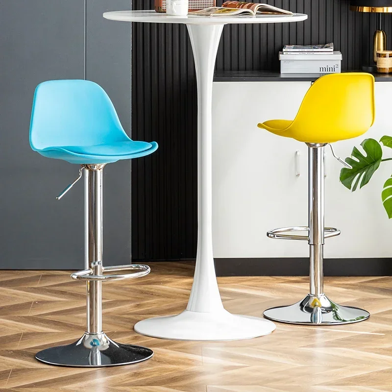 Height Adjustable Chaises Counter Stool Shop Stackable Interior Design Chair Bar Stools Luxury Silla Rattan Chair Home Chair