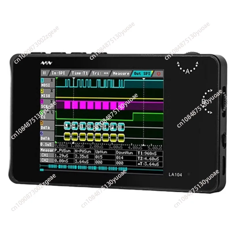 LA104 Logic Analyzer Pocket Size Handheld SPI I2C UART 100Msa/S Max Sampling Rate