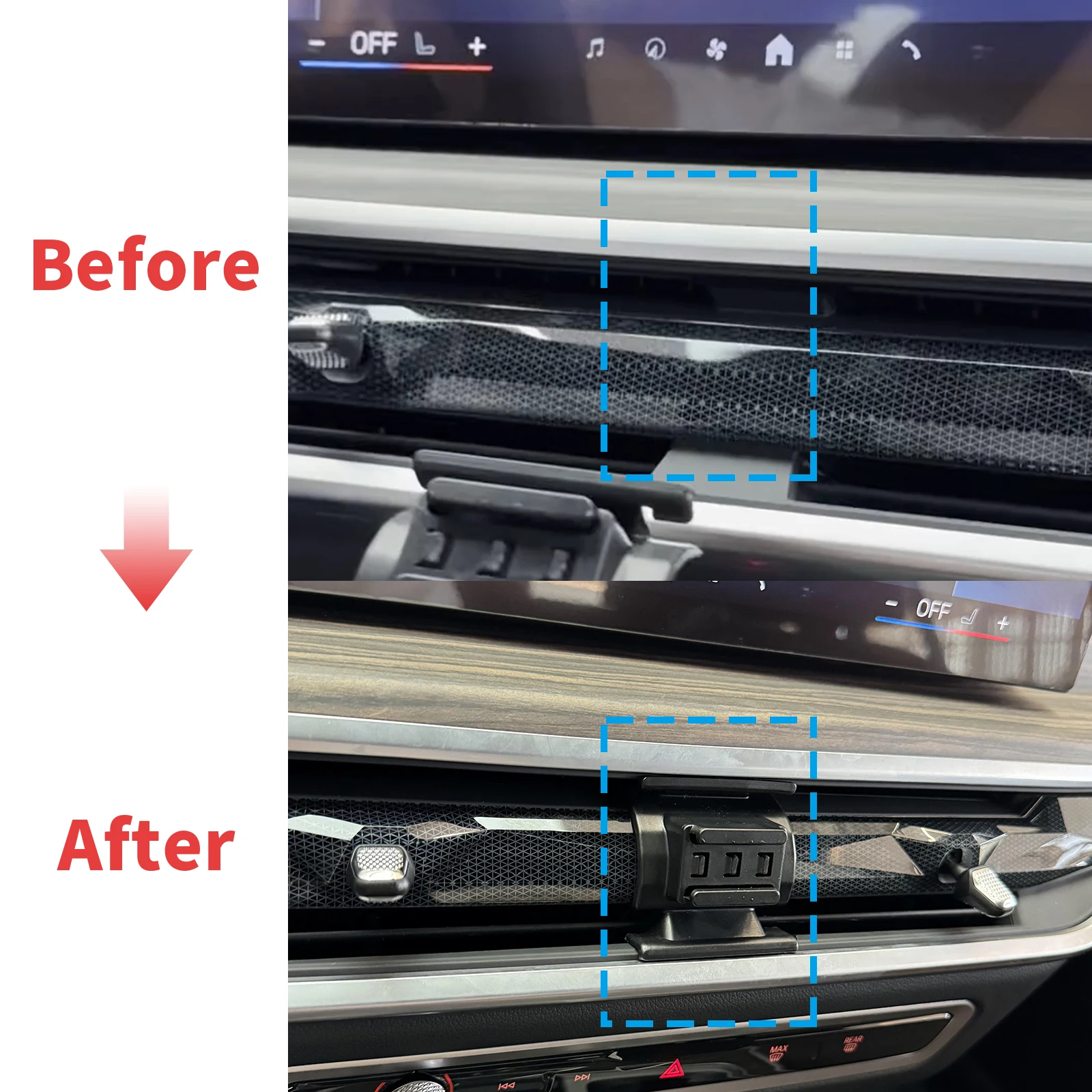 Car Mobile Phone Holder for BMW X5 2023 2024 2025 GPS Bracket Navigation Stand Auto Accessories