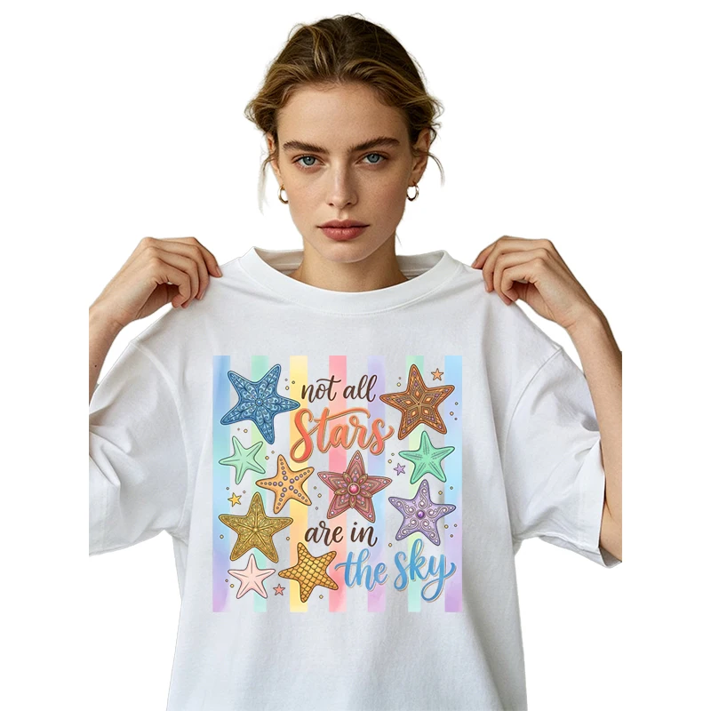 Colorful sea turtle DTF clothing with heat transfer printing DIY T-shirt canvas bag suitable for both men and women washable view 3