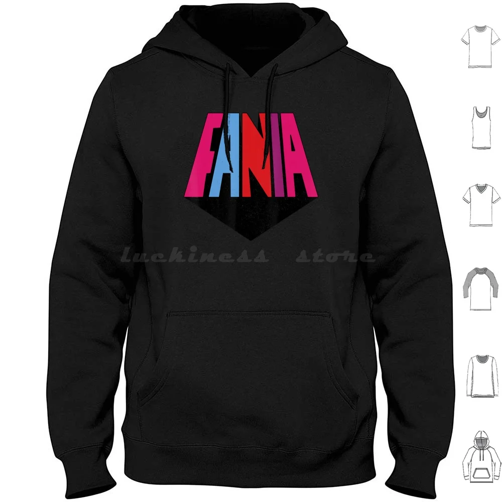 Classic Salsa Fania All Lain Music Vinage Hoodie Cotton Long Sleeve Cuban Mambo Dance Fania Bad Bunny Colombia Singer Classic