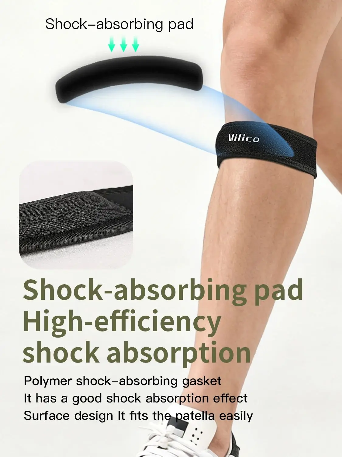AliExpress NONE 1PC Patella Kneecap Band Silica Gel Knee Tendon Strap Protector Knee Pad Running Sports Cycling Gym Knee Support Protective Gear