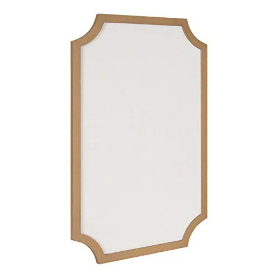 

Декоративная настенная доска для заметок Holbrook Modern Scalloped Fabric Pinboard 24 x 36, золотая