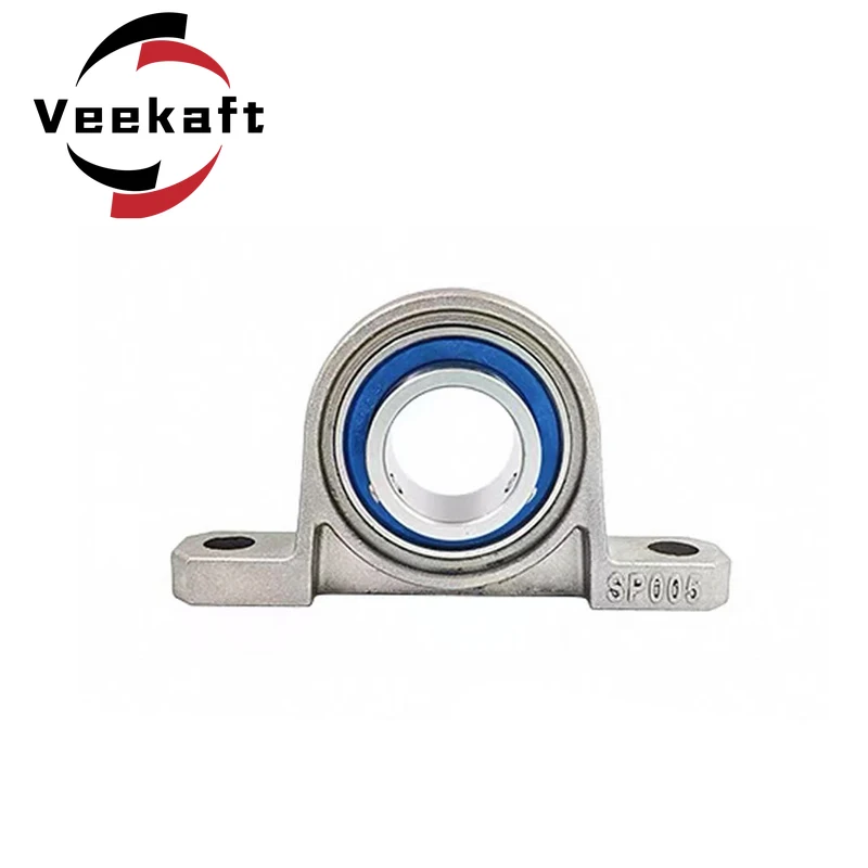 1PC Stainless Steel Miniature Seat Bearing  Ball Bearing Mounted Support SKP000 SKP001 SKP002 SKP003 SKP004 SKP005 SKP006