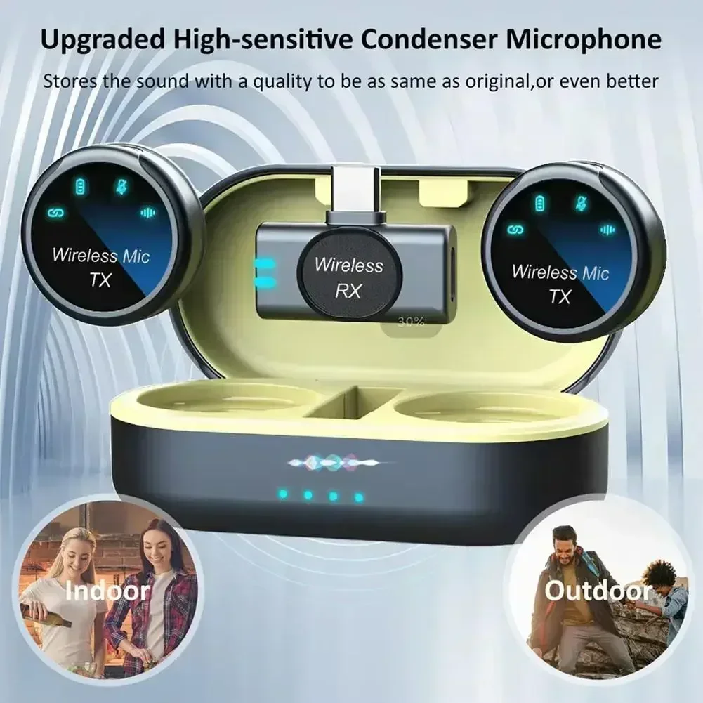 

For S3 Wireless Lavalier Microphone High-quality Sound Quality Portable Reverberation Noise Reduction Charging Compartment