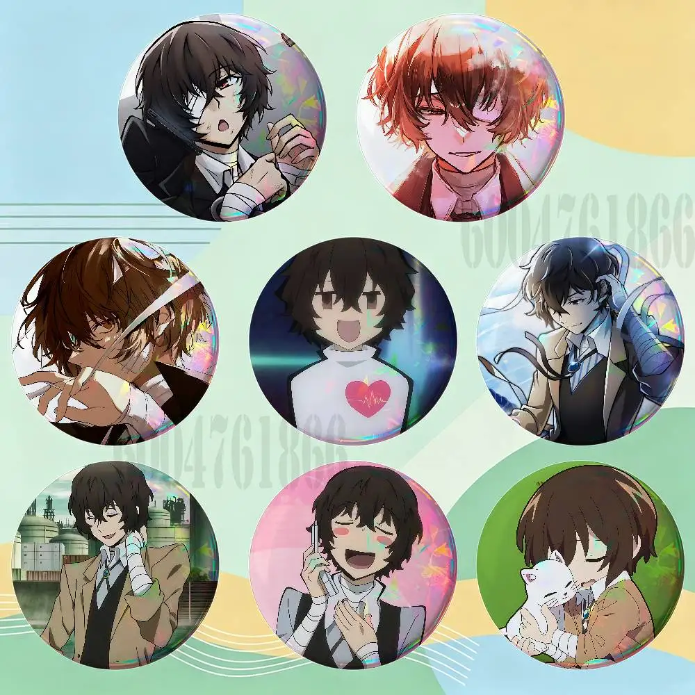 Osamu D-Dazai Custom Badges 75mm 44mm 25mm 32mm 58mm Hat Backpack Accessories Toys Collect Gifts Large