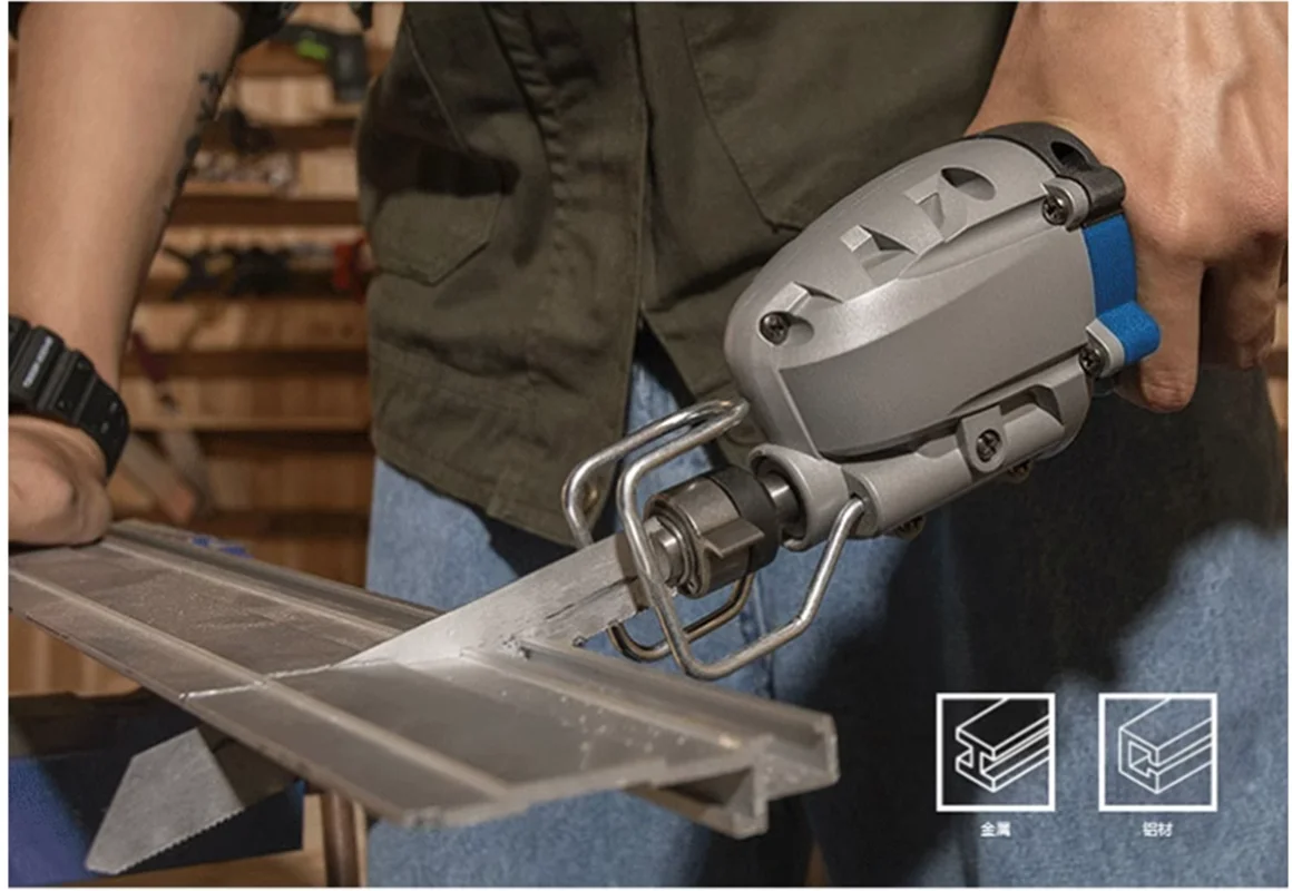 Mini Reciprocating Saw Saber Saw One-Handed Woodworking Saw Logging Handheld Chainsaw Metal Cutting