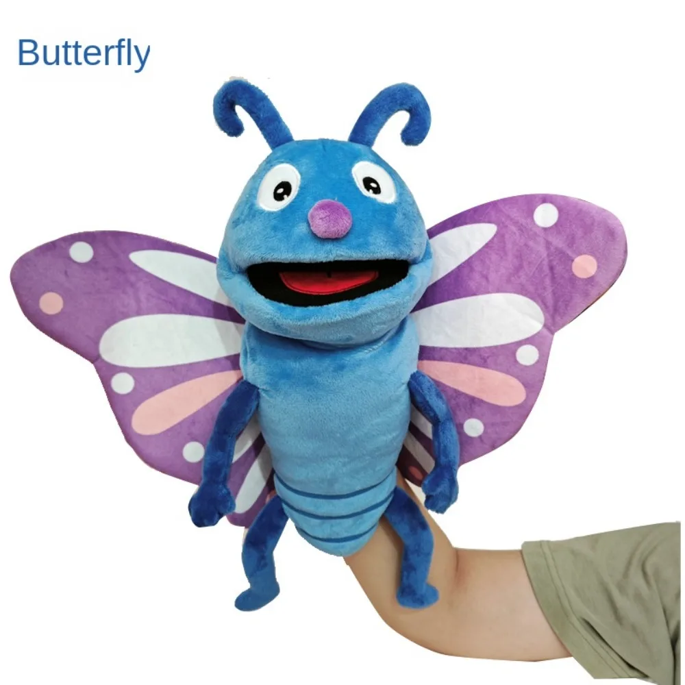 Sensory Animal Insect Hand Puppet Ladybugs Bees Dragonflies Hand Puppet High-quality Soft Hand Finger Story Puppet