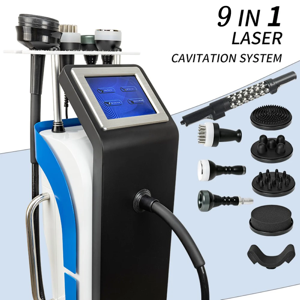 G9 Vibration 5 IN 1 40K Cavitation Ultrasonic Massage  Machine Vacuum Heating Roll Massager 360 Rotating Inner Ball Roller Devic