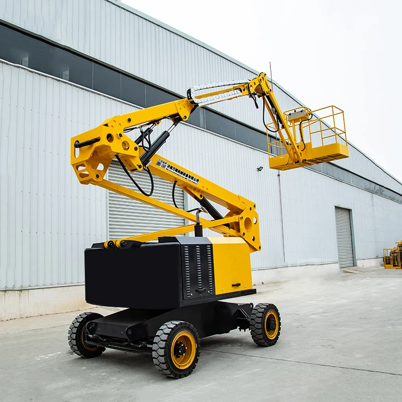 22M Extended Reach Articulating Boom Lift Aerial Work Platform Dual Hydraulic Cylinders for Smooth Vertical Movement