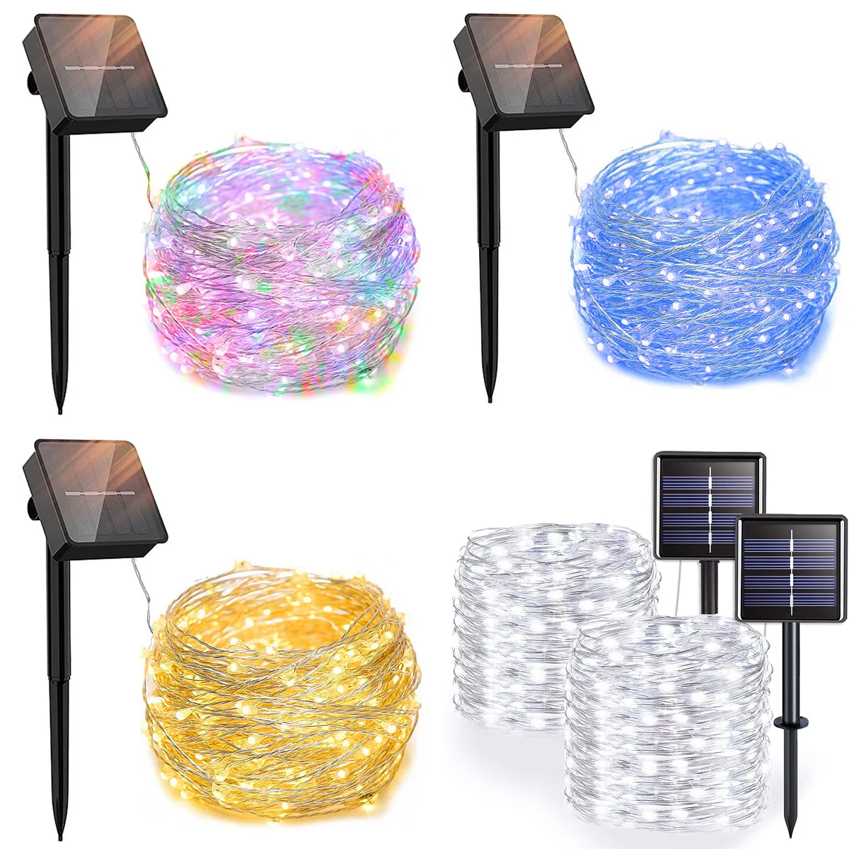 Solar String Fairy Lights 20m 200LED / 5M 50 LED Waterproof Outdoor Garland Solar Power Lamp Christmas For Garden Decoration