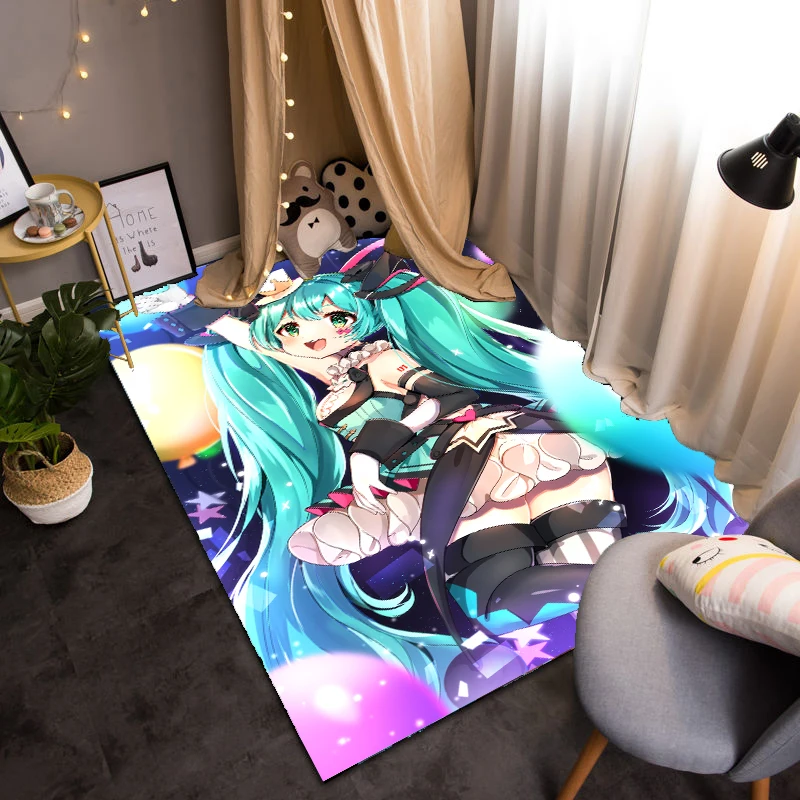 

Living Room Bedroom Decoration Big Rug Boy Bedroom Furry Rug Game Anime Floor Mat Game Room Decoration Non-slip Mat