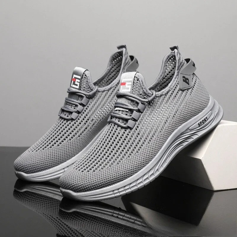 

Men's Sneakers Classic Casual Shoes Breathable Mesh Running Sneakers Without Laces Lightweight Men Shoes 2025 Summer New