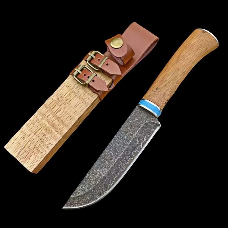 

Damascus bone knife hand-forged knife meat fruit household knife kitchen knife cutting knife chef cooking knife