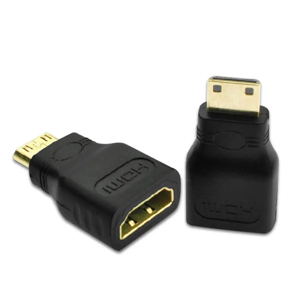 Мини Hdmi-совместимый Hd преобразователь большой на маленький штекер на гнездо Mini Hdmi-совместимый с Hdmi-совместимый адаптер