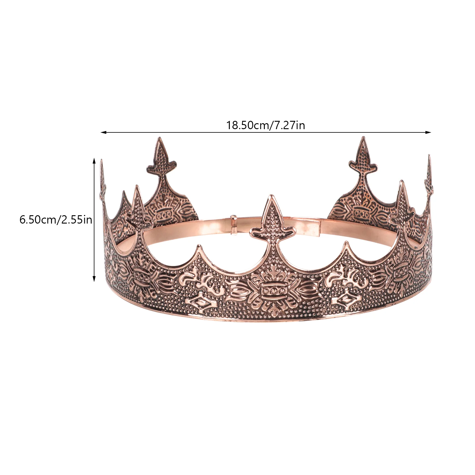 Cosplay Crown Male Elegant Headdress Decorative Metal Necklace Birthday Mens for Performance Handcrafted Theater