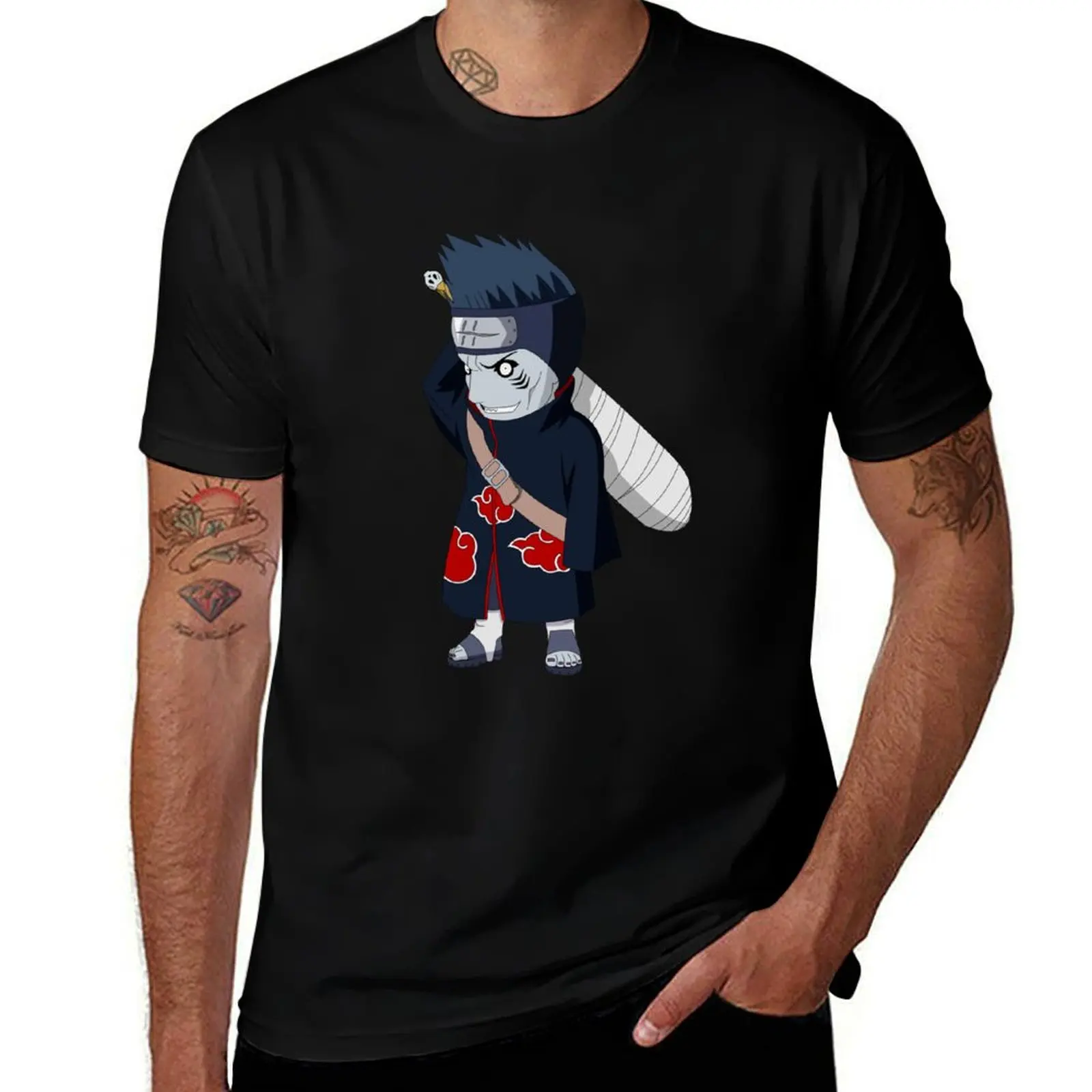 

Chibi kisame T-Shirt luxury clothing labubu topping plain men graphic t shirts