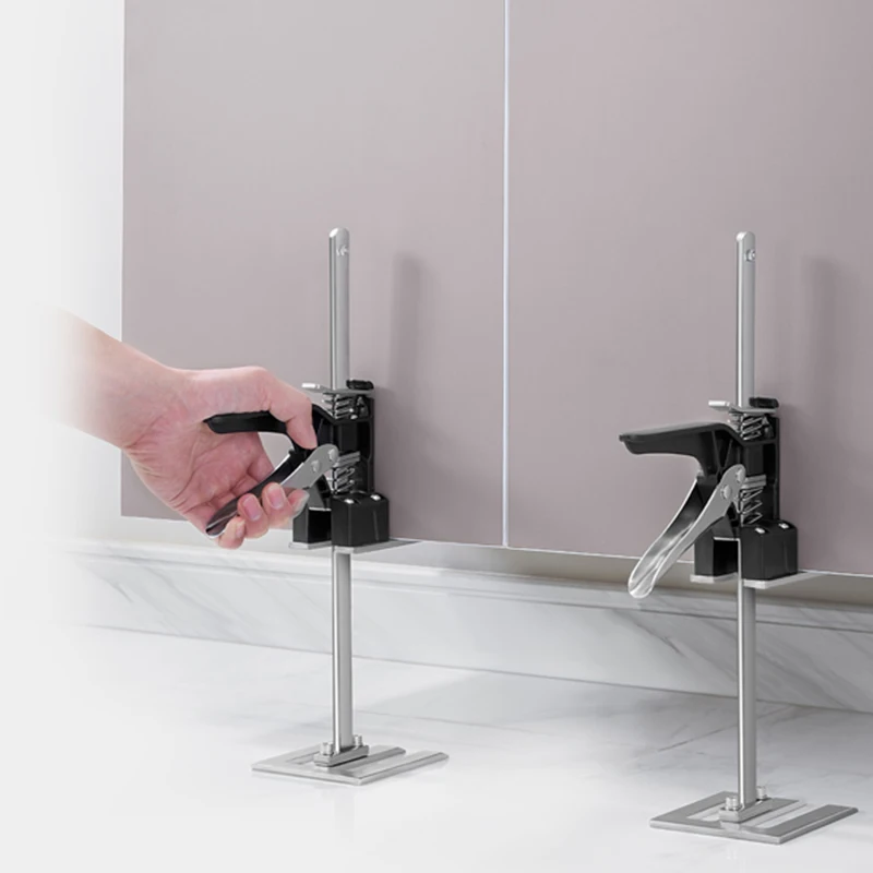 1pc Cabinet Jacks, Adjustable 0 to 23.6 inch for Furniture Lifter Jacks for Wall Tile Height Adjuster Handheld Bricklayer Tool