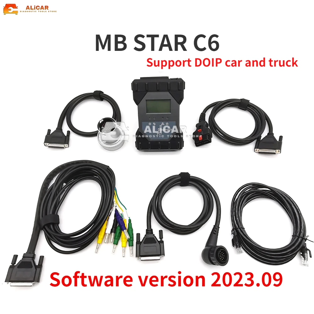 Support DOIP Car and Truck Diagnosis Tools SD Connect MB STAR C6 Professional Automotive Scanner Software Version 2023.09