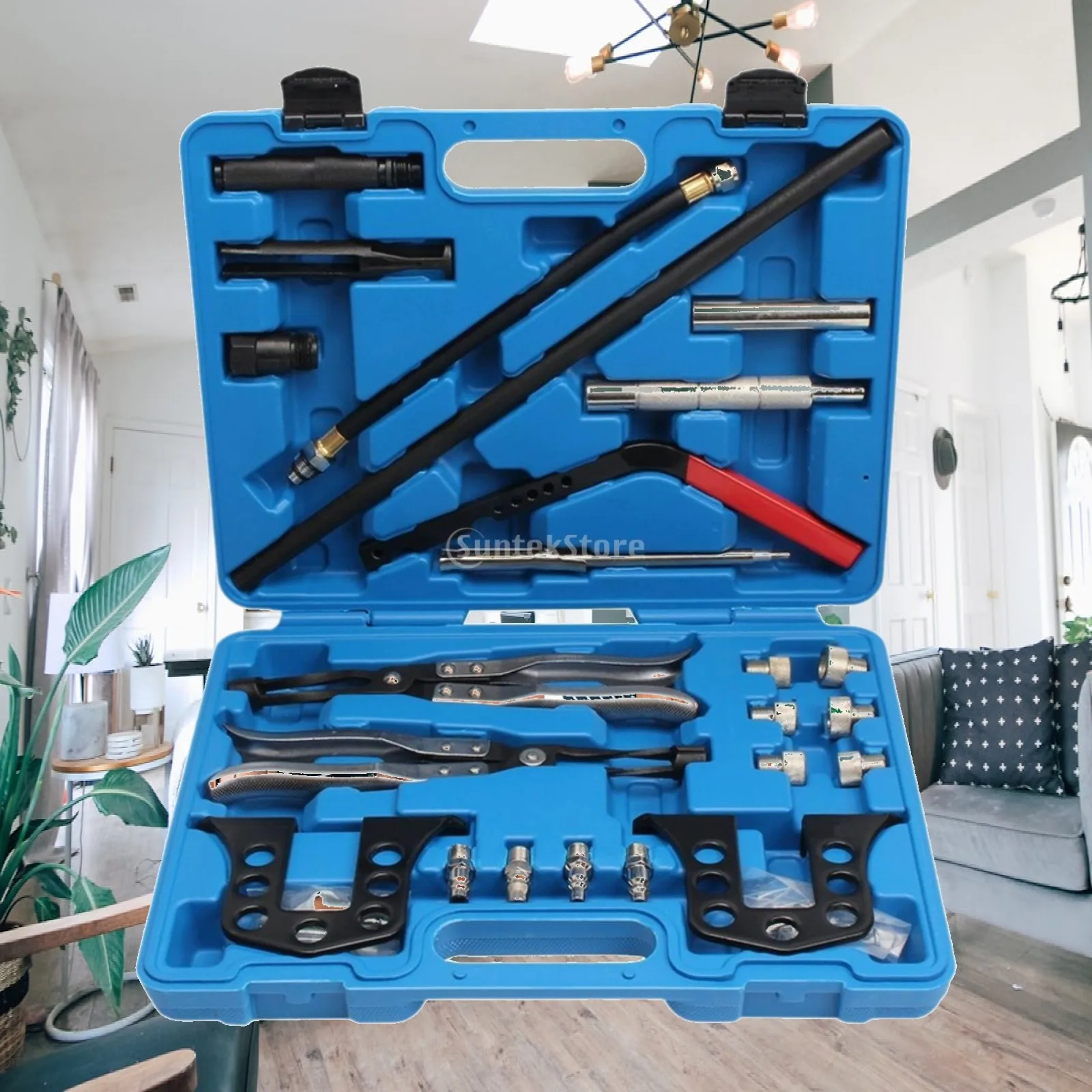 Multicolor Cylinder Head Tool Kit Steel Valve Spring Compressor Removal Installer Efficient Equipment for Car Repair