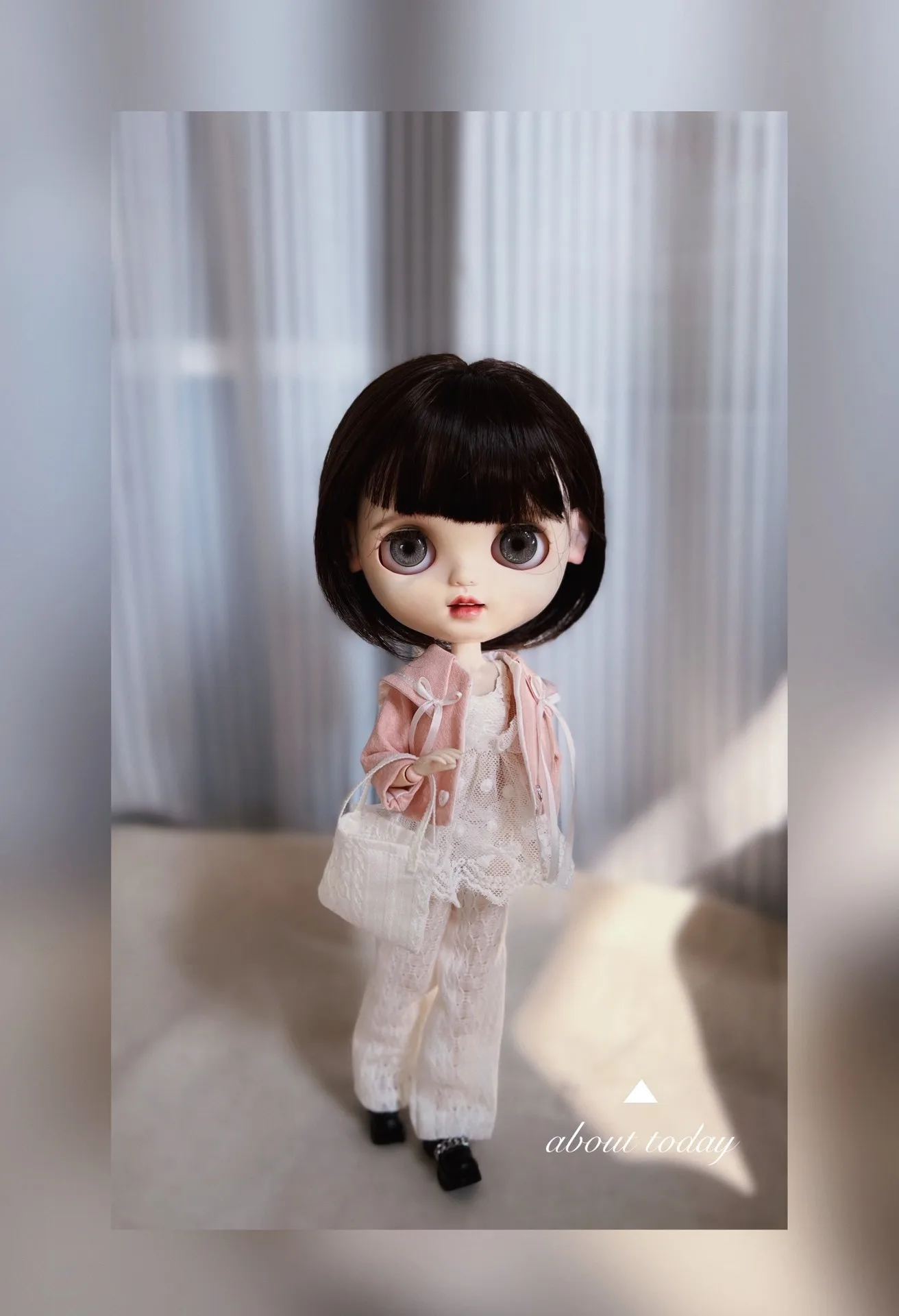 Roupas de boneca Dula Conjunto de jaqueta rosa Blythe Landoudou Landazz ob24 ob22 ICY JerryB 1/6 Boneca Bjd