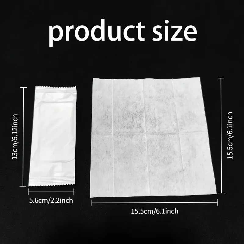 100PCS Single‑Use Individually Wrapped Wet Wipes, Compact for Camping Trips, Portable Cleansing Wipes for Daily Household Use view 2