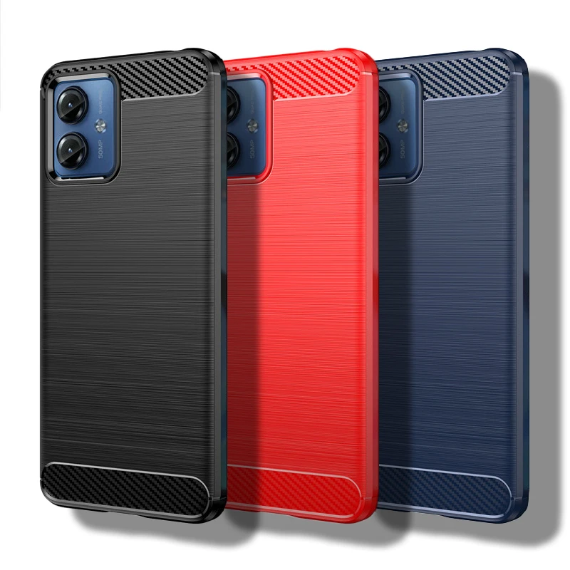 For Motorola Moto G14 Case For Moto G14 Cover 6.5 inch Shockproof Soft Silicone TPU Protective Bumper For Motorola Moto G14