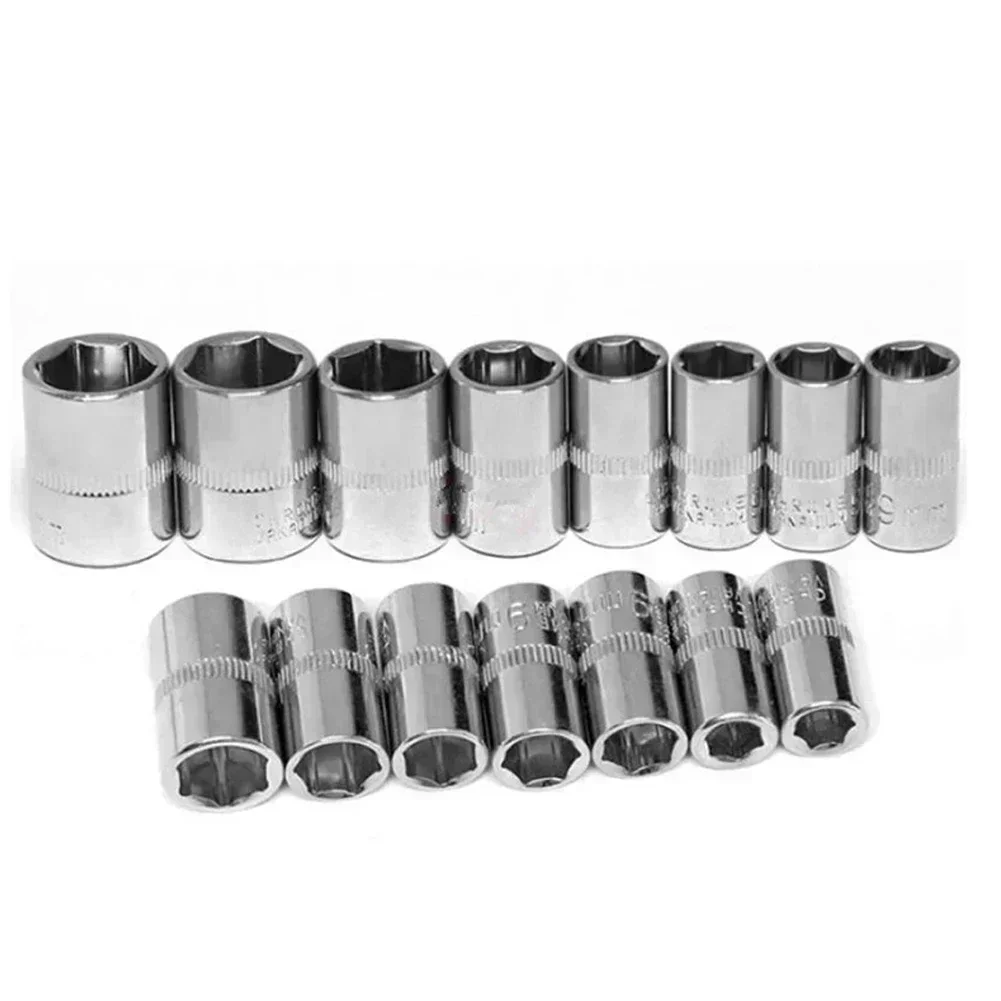 1x 4-13mm 1/4in Head Hex Keys Socket Wrench Metric Double End Hexagons Sleeve Impact Socket Conversion Adapter Tool Screwdriver