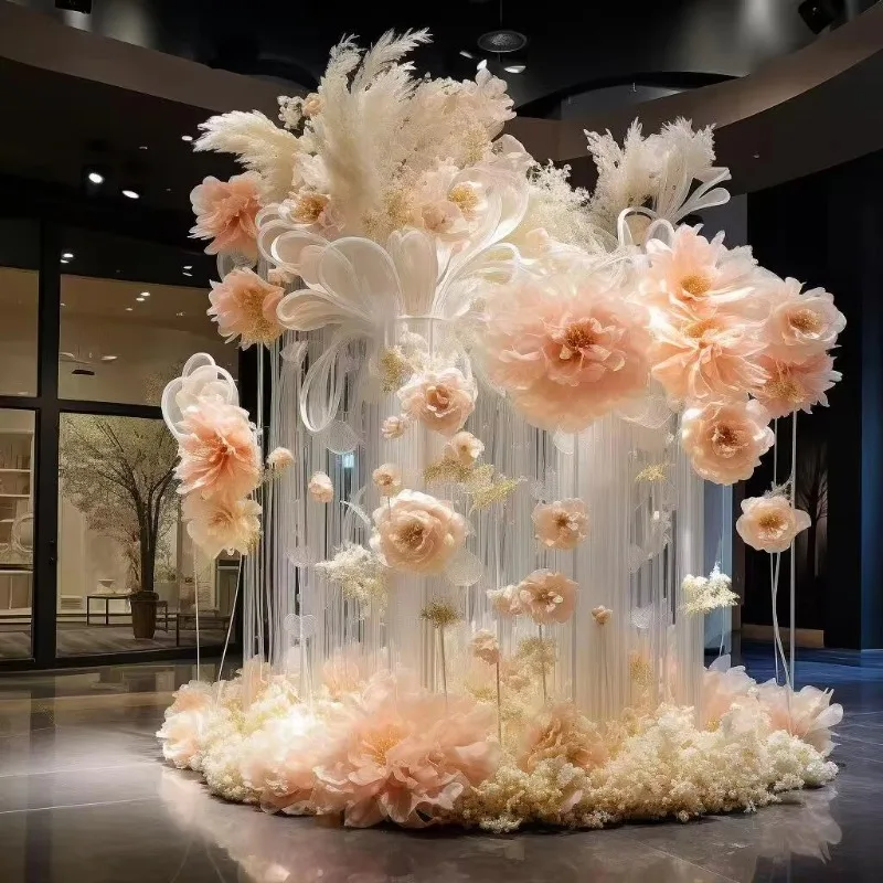 Giant Dream Artificial Art Installation Background Flower Wall Wedding Home Decoration Event Decoration Background