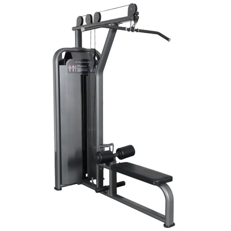 High-Low Pull-Down Trainer Multi-Functional Steel Fitness Equipment with Pin Load Selection Machines for Back Training