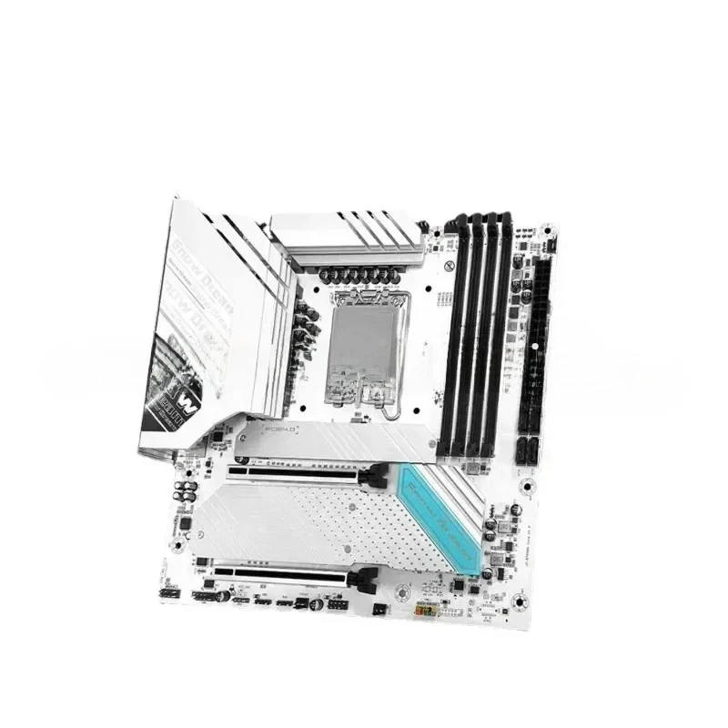 B760m White DDR5 mainboard 12 13 generation 1700 pin DDR4 desktop computer RGB Shengguang z790