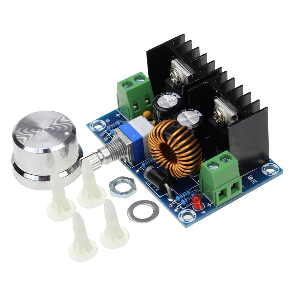 XL4016 Step Down Converter Board 4pcs Set DC-DC Module 1.25-36V Adjustable Output 4-40V Input 8A High Efficiency 94%