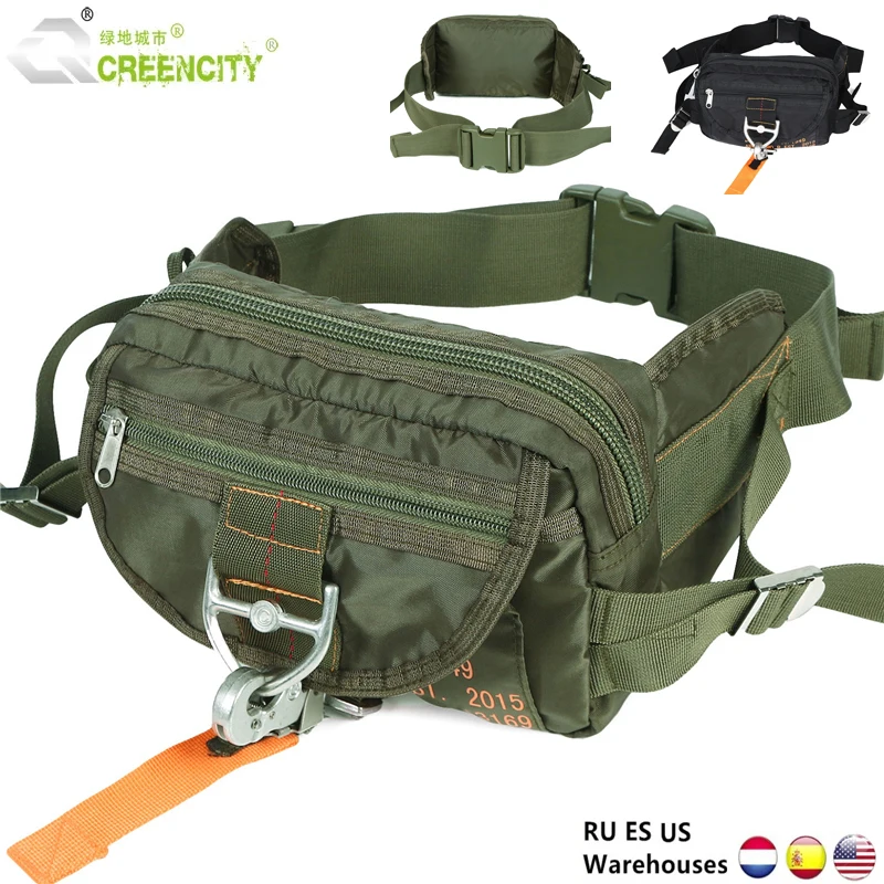 Grande portátil Tactical Waist Pack, Fanny Pack, Ao ar livre, Caminhadas, Viagem, Exército, Militar, Ciclismo, Camping, Caminhadas, Caça