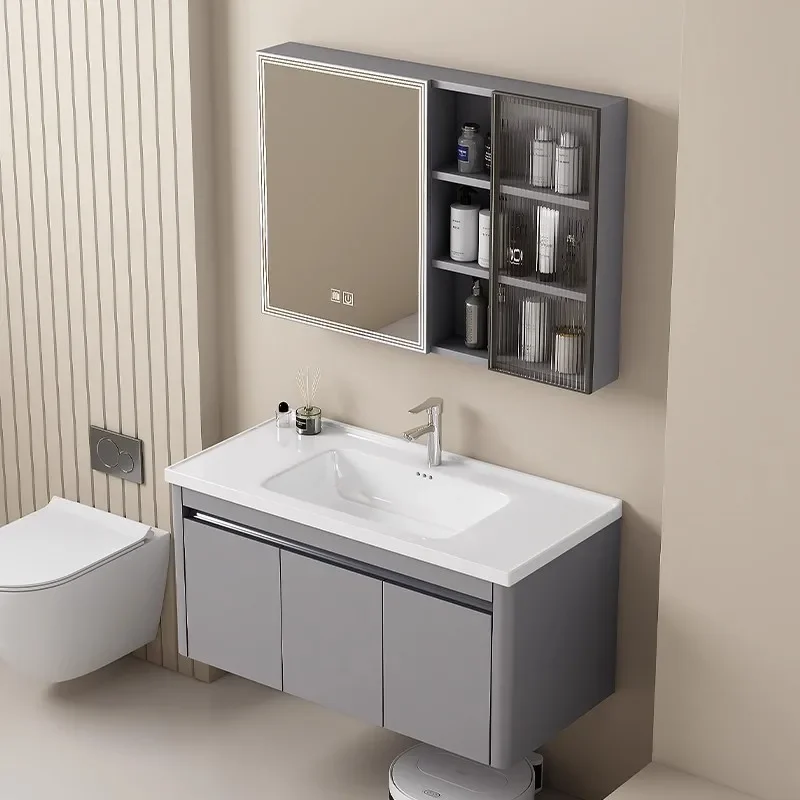 خزانة حمام حوض متكامل من السيراميك، خزانة حمام منزلية صحية، حوض غسيل