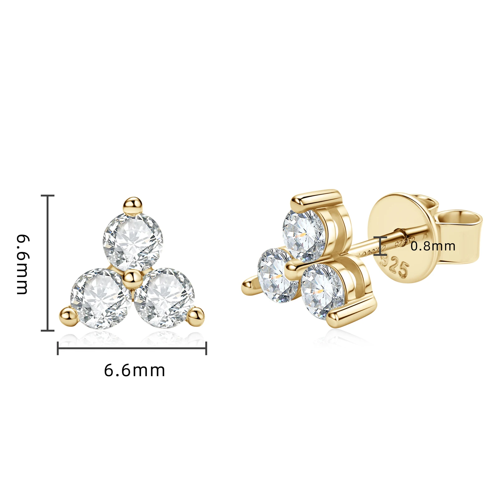NONE RAPRGOLD Moissanit Diamant Klee Anhänger Halskette für Frauen S925 Sterling Silber Blume Halsketten Edlen Schmuck Geschenke Collares 4
