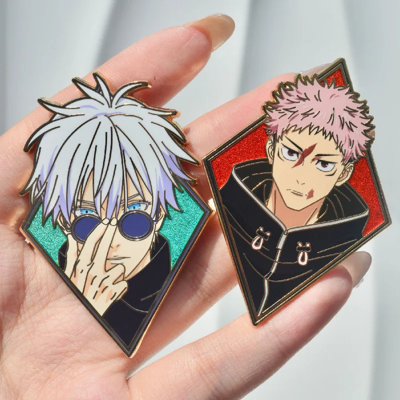 Anime Jujutsu Kaisen Enamel Pins Inumaki Toge Fushiguro Megumi Brooch Clothes Backpack Lapel Badges Fashion Jewelry Accessories