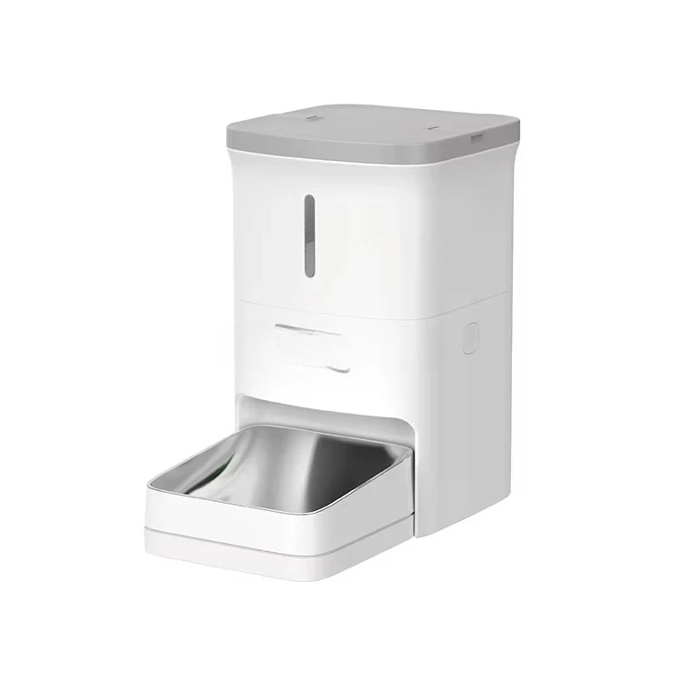 3.8L large capacity stainless steel timed feeder for precise feeding of pets