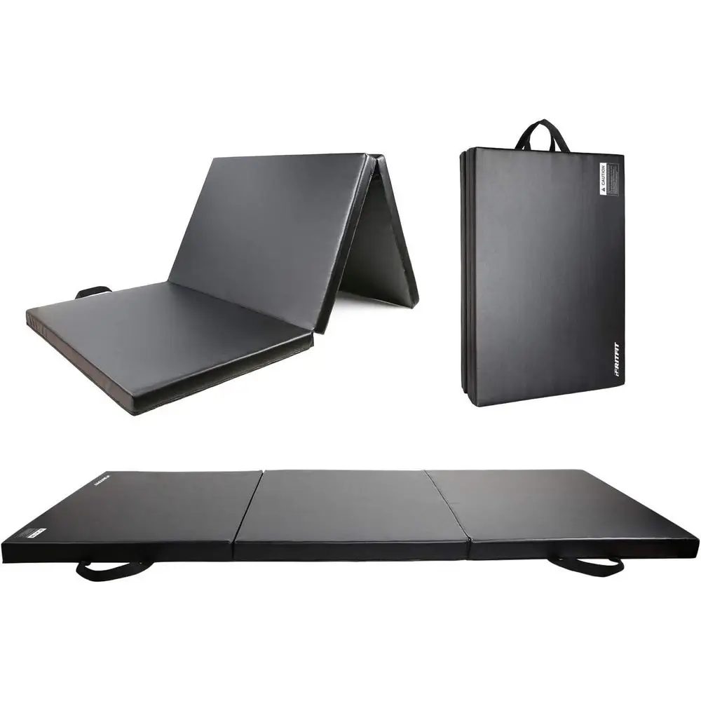 Enhanced 2 Thick Gym Mat, 3'x6', 4'x8', 4x10', 2'x8' with Handles for Yoga, MMA, Stretching, and Home Gym Protection