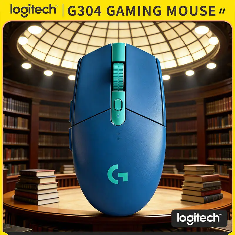 

Беспроводная игровая мышь Logitech G304, 12000 точек на дюйм, датчик HERO LIGHTSPEED, 1 мс, 9-месячная батарея, точные пользователи движения